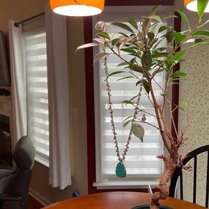 Turquoise and beaded necklace